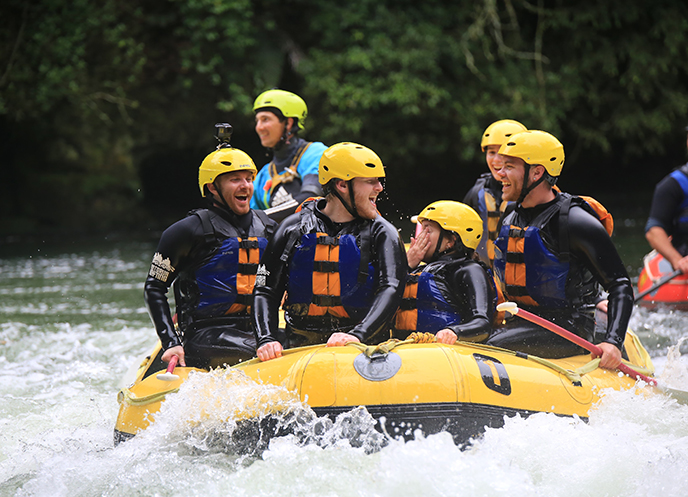 River rafting during may-term trip