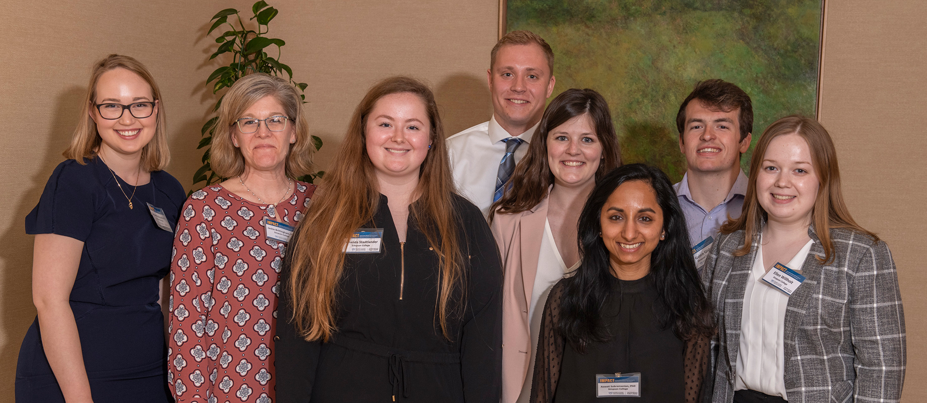 Simpson students participated in the 2019 IMPACT Symposium held in Eau Claire, Wis.