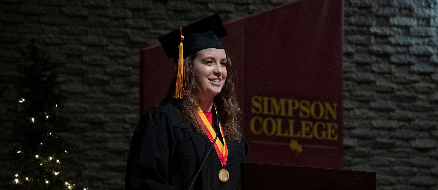 Simpson College graduate Georgia Porter