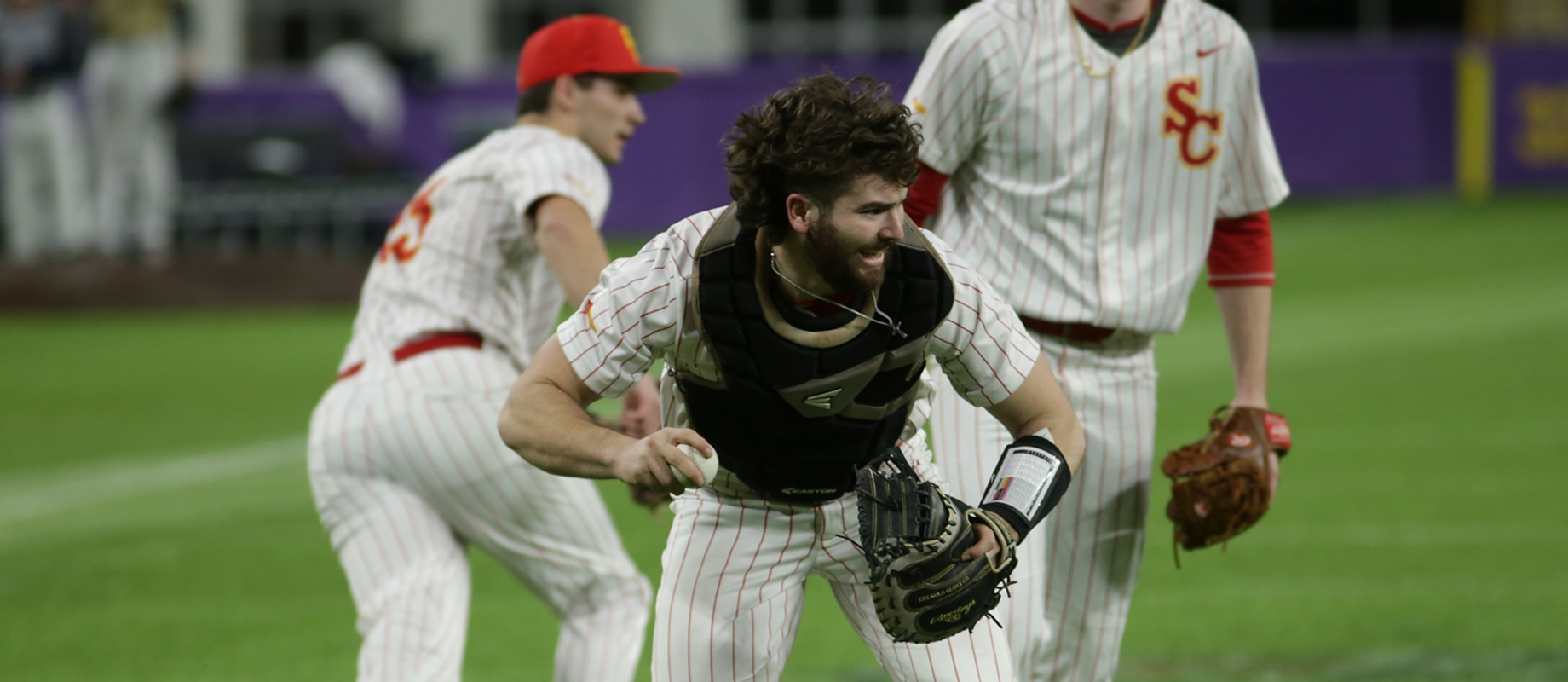 Truman Schmitt plays baseball for Simpson College