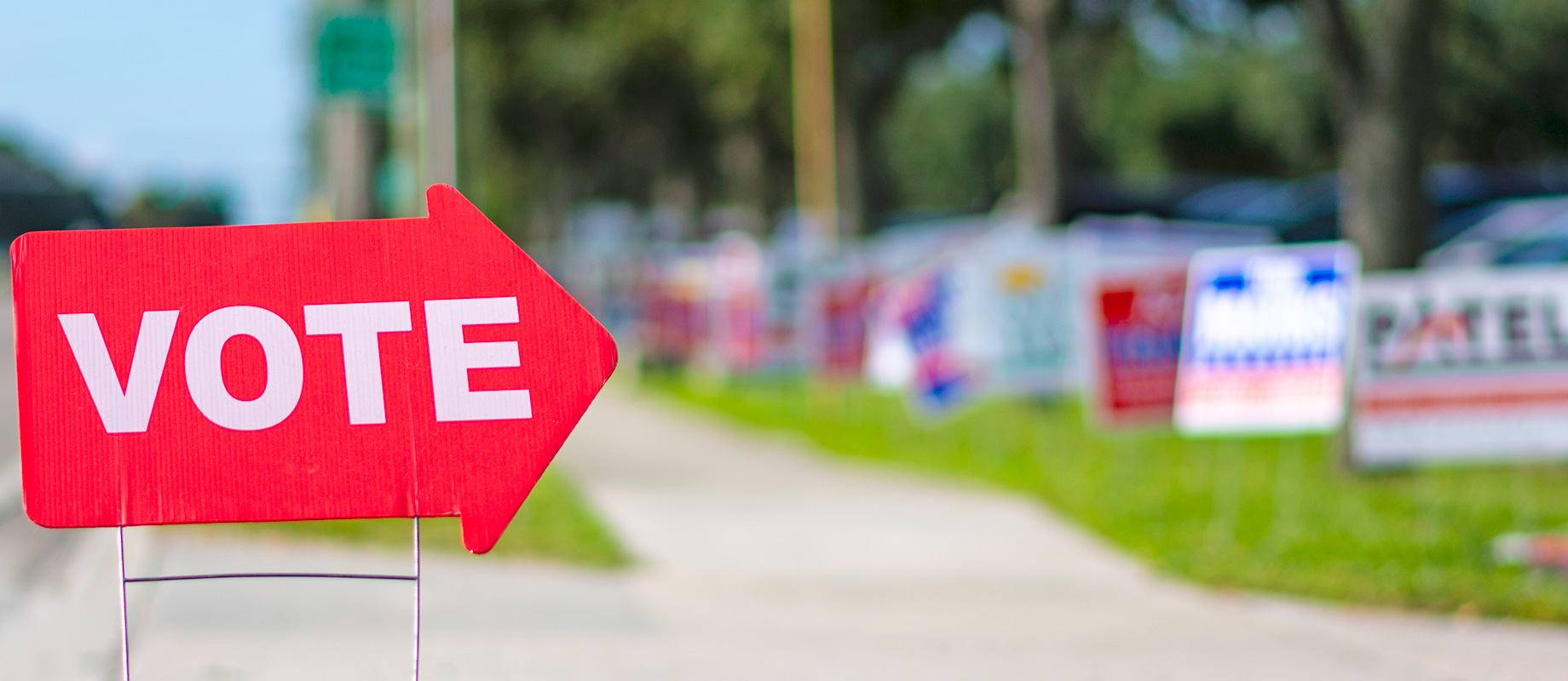 Voting sign