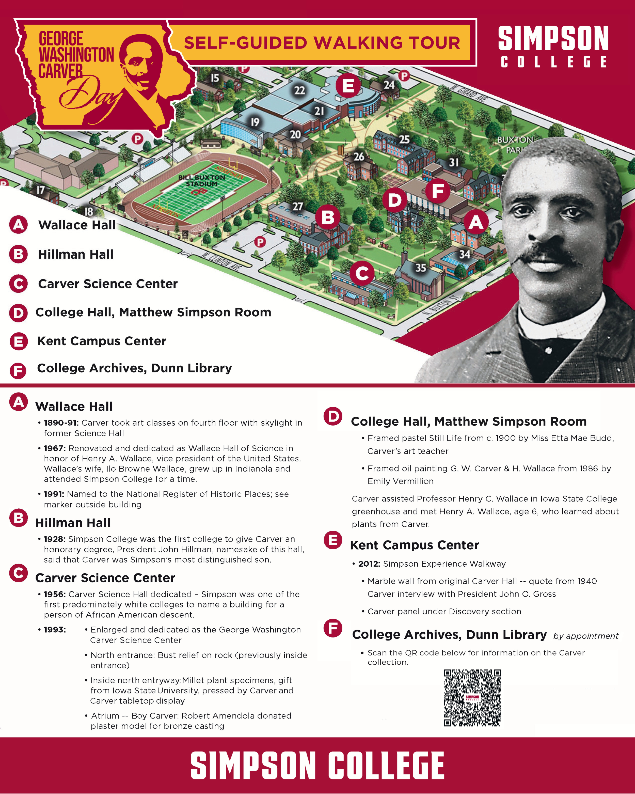 George Washington Carver Walking Tour Graphic