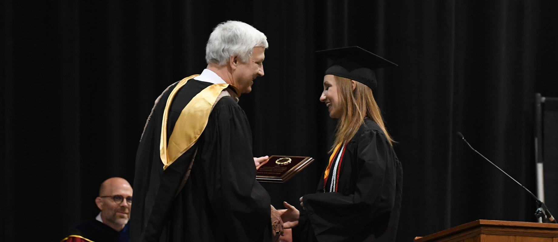 Kaitlyn Mulder earned the Trustees' Academic Award at the 2019 commencement ceremony.